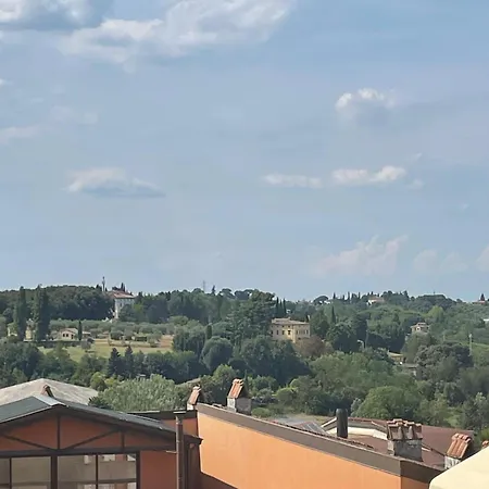 Apartment View Over The Rooftops Of Siena